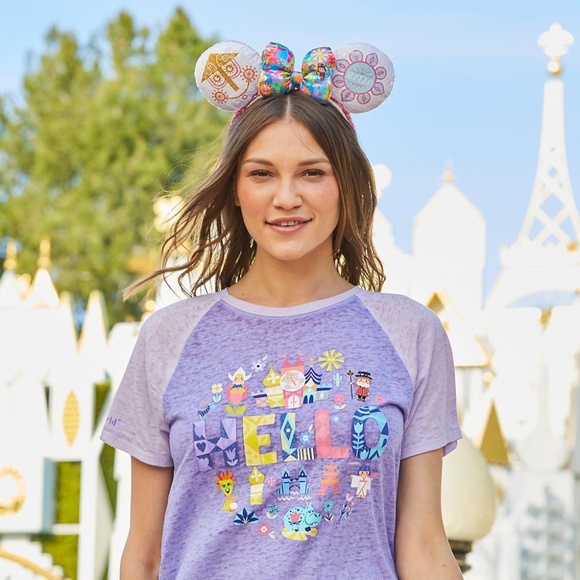 Minnie Mouse Sequined Ear Headband with Satin Bow - Picture 2 of 3